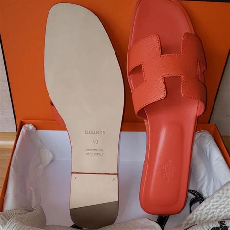 white hermes oran|hermes orange sandals baby.